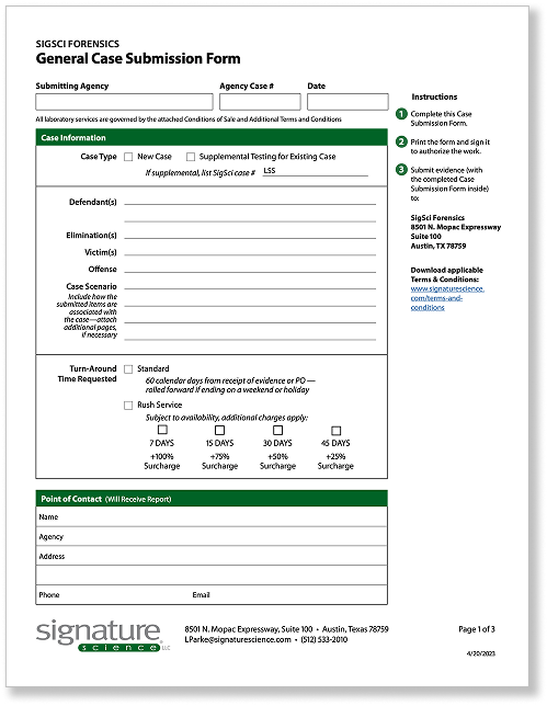 Thumbnail of General Case Submission Form